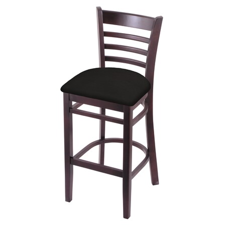 Holland Bar Stool Co 25" Counter Stool, Dark Cherry Finish, Canter Espresso Seat 314025DC003